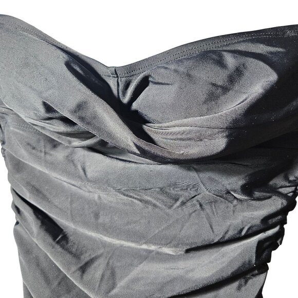 Black Strapless Ruched Top By Merona - S - Picture 2 of 5